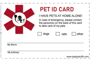 Free Emergency Pet Care ID Card