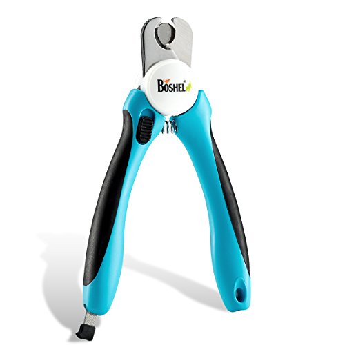 Dog Nail Clippers and Trimmer By Boshel With Safety Guard For Safe At Home Grooming
