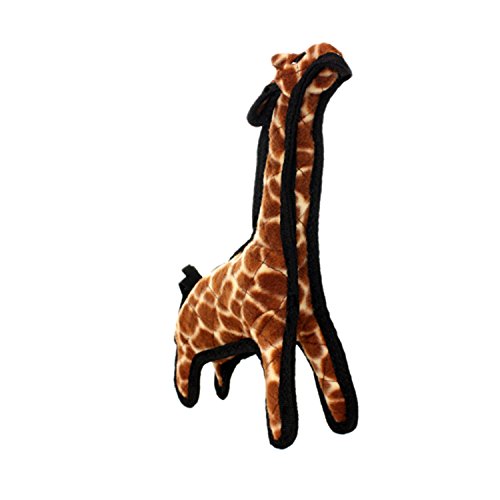 TUFFY World's Tuffest Soft Dog Toy | Zoo Giraffe - Medium