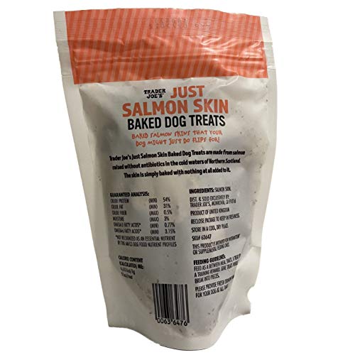 Trader Joe's Just Salmon Skin Baked Dog Treats 2oz - Pack of 2