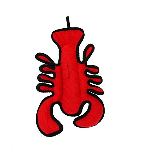 TUFFY World's Tuffest Soft Dog Toy | Ocean Creature Lobster