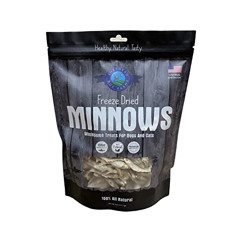Freeze Dried Minnow All-Healthy Dog & Cat Treats Made in The USA - 5 oz