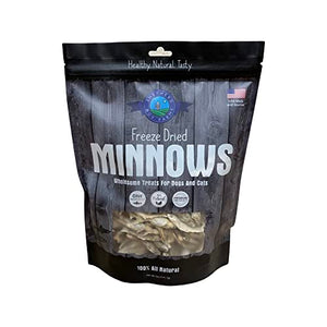 Freeze Dried Minnow All-Healthy Dog & Cat Treats Made in The USA - 5 oz