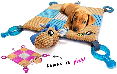 HOUNDGAMES Puppy All-in-One Toy Mat with Chew Toys  | Durable & Machine Washable