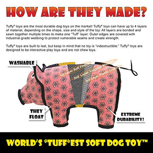TUFFY World's Tuffest Soft Dog Toy | Ocean Creature Lobster