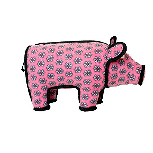 TUFFY World's Tuffest Soft Dog Toy | Barnyard Animal Pig - Large
