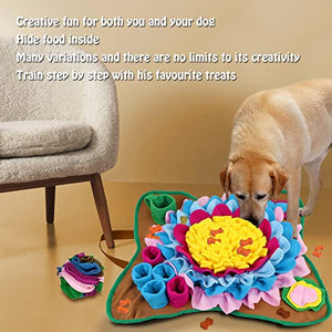 Snuffle Puzzle Mat for Dog Treats or Food Encourages Natural Foraging Skills & Interaction