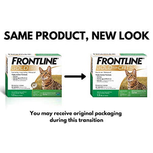 Frontline Gold Flea & Tick Control for Cats 3 lbs+ (3 Month)