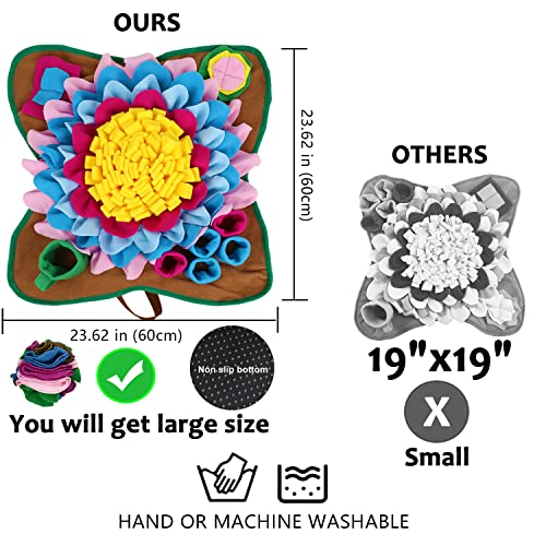 Snuffle Mat for Dogs, Dog Food Mat with Dog Puzzle Toys Dog Feeding  Accessories Dog Enrichment Toys Encourages Natural Foraging Skills Pets  Interactive Feed for Pets Stress Relief (Hen Version) 
