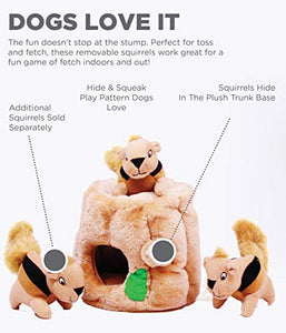 Outward Hound Hide-A-Squirrel Interactive Squeaky Plush Dog Toy