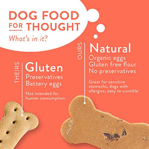Portland Pet Food Company All-Natural Grain-Free Variety Bacon, Gingerbread & Pumpkin Dog Treat Biscuits 3-Pack