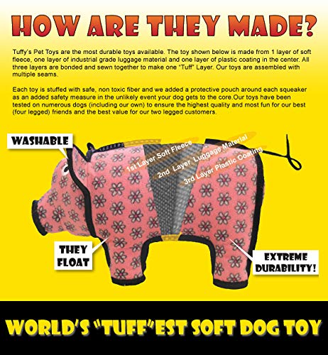 TUFFY World's Tuffest Soft Dog Toy | Ocean Squid