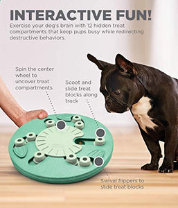 Nina Ottosson Puppy Hide N' Slide Interactive Treat Puzzle Dog Toy - Green