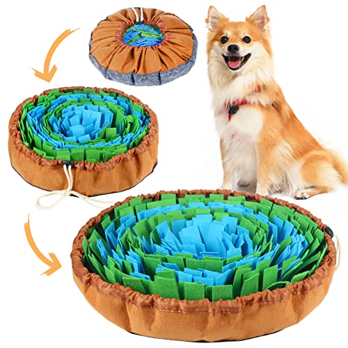 Snuffle Mat for Dogs - Aieero Dog Enrichment Toys, 16.2'' x 21''Dog Puzzles  Toys, Durable and Machine Washable Snuffle mat, Interactive Dog Boredom